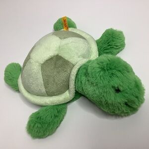 Steiff Plush Tuggy Turtle Stuffed Animal Green Lovey Rare HTF Lovey 10”